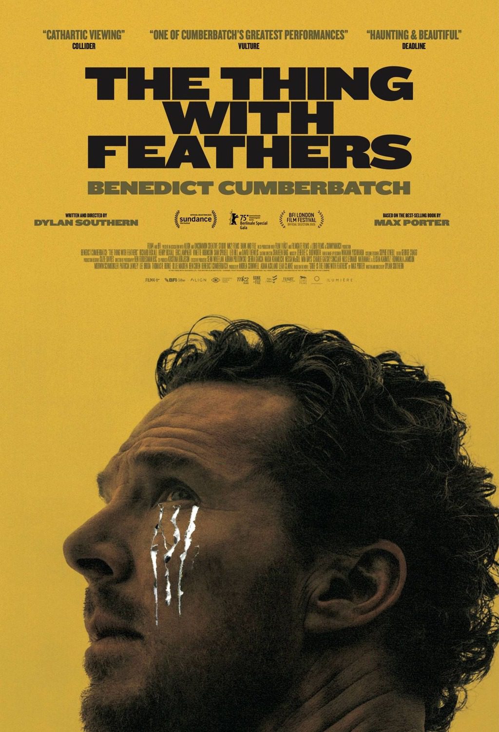 Poster for the movie, "The Thing with Feathers."