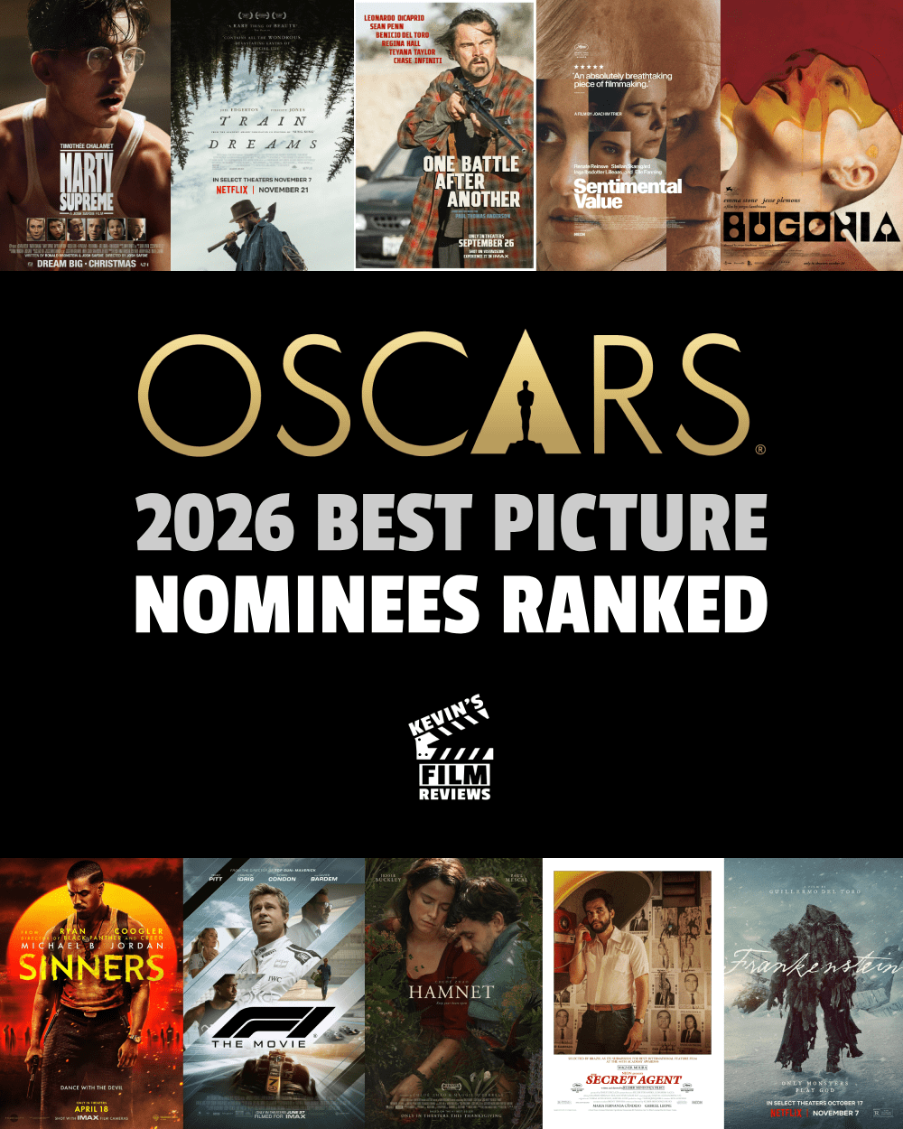 Ranking the Oscars 2026 Best Picture nominees